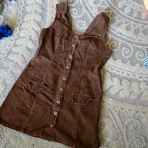 Vintage brown corduroy dress